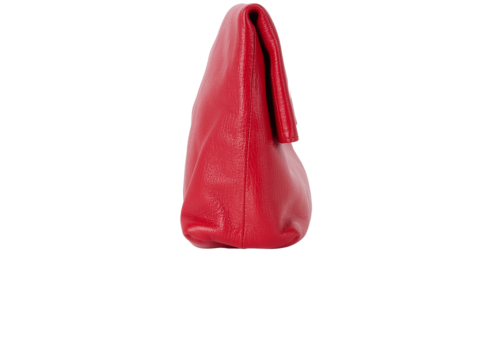 Clemmie Clutch, &pound;250, Handbags, Red, Leather, Side view
